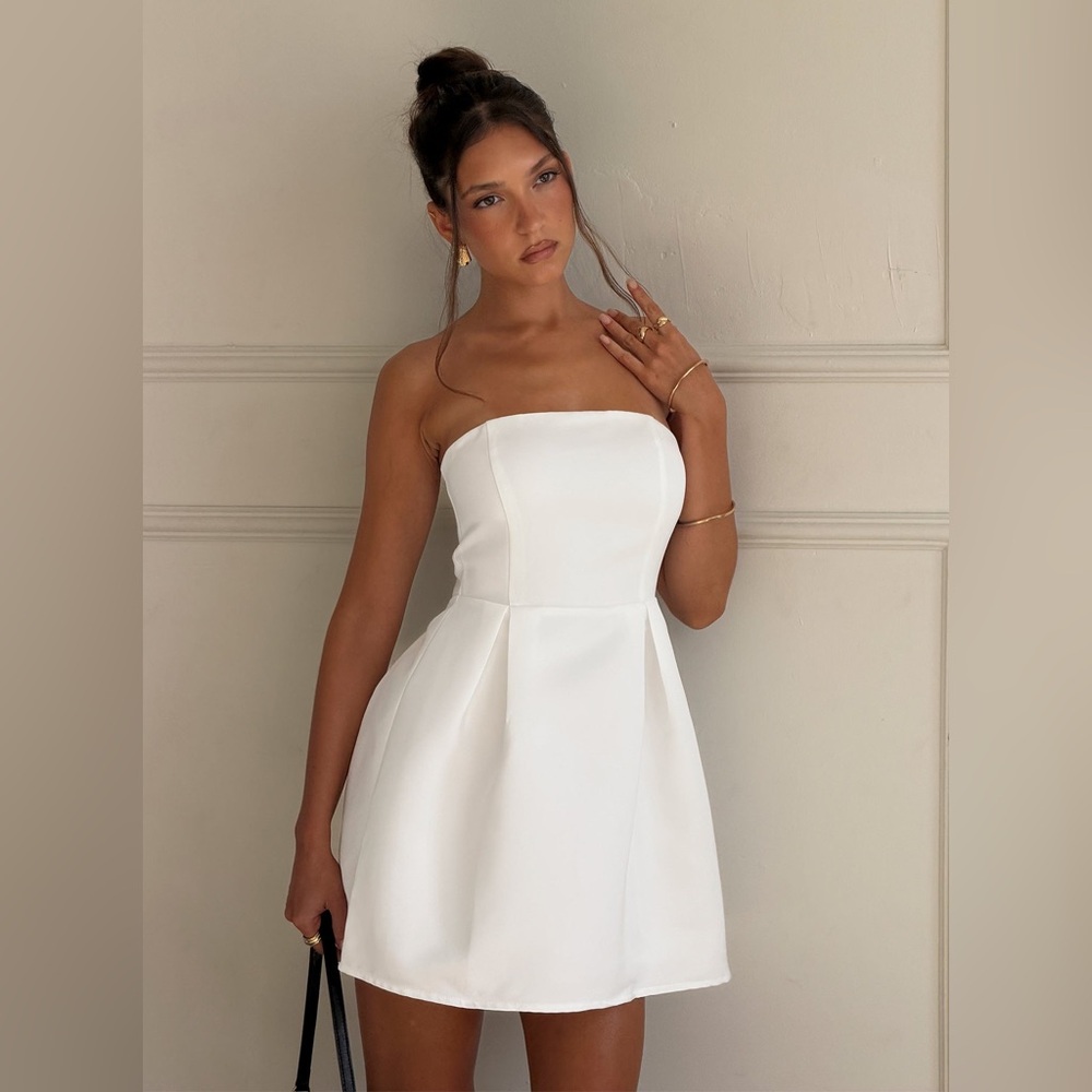 Princess Polly Spader Corset Mini Dress White | 4